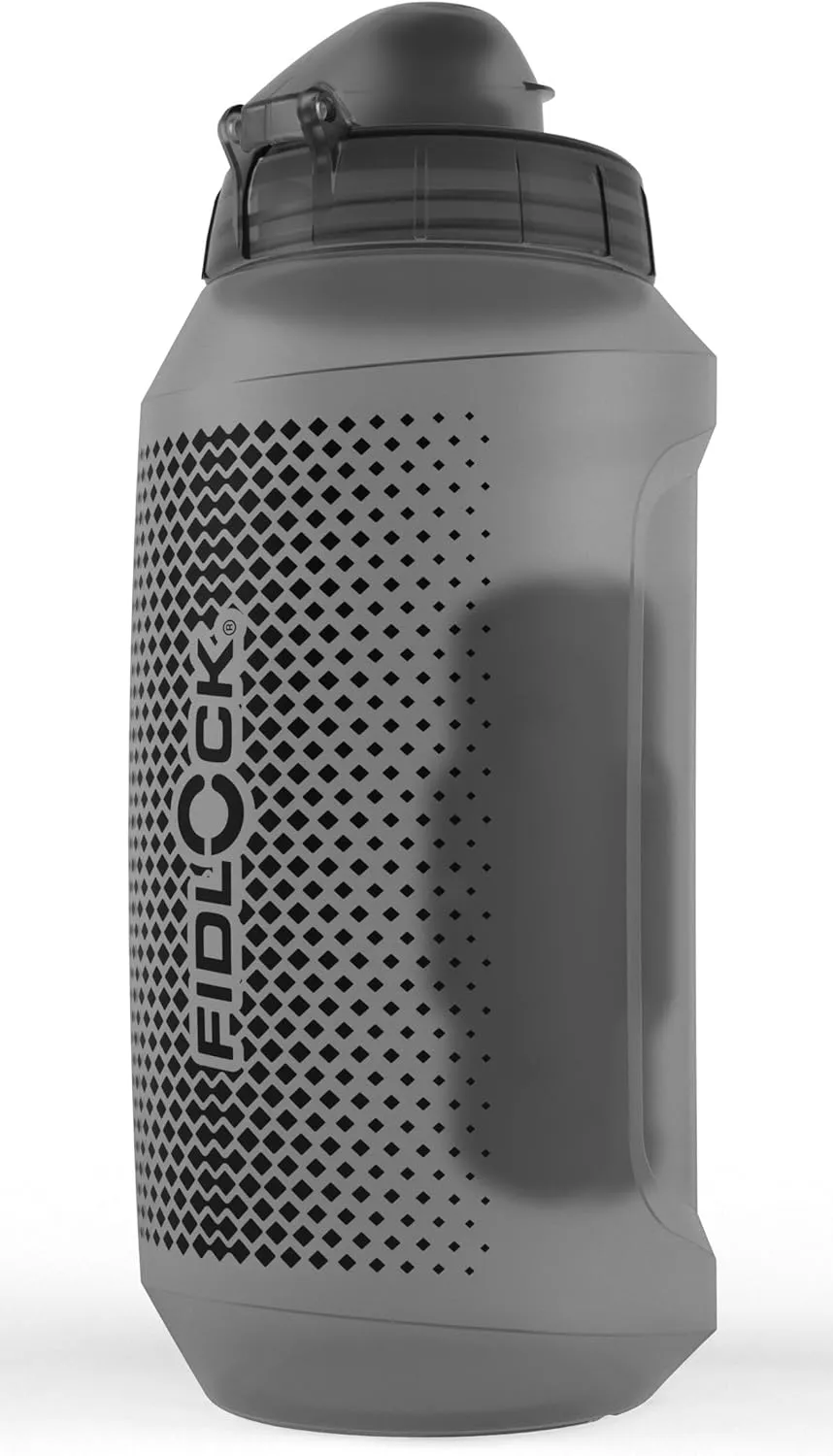 FIDLOCK Twist Bottle 750ml/25oz   Base Systems | New Leak-Proof, Self-Sealing Bottle Cap | Bike Water Bottle Holder with No Screws & Attached Bottle | Cage Free Magnetic Rack | Smoke