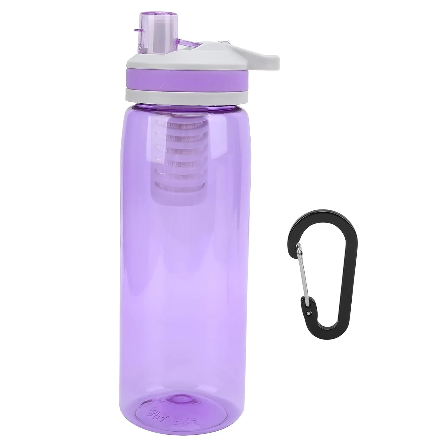 Filtered Water Bottle, 770ml ABS Filter Water Bottle with Lid Water Filter Camping for Camping Hiking (#5)
