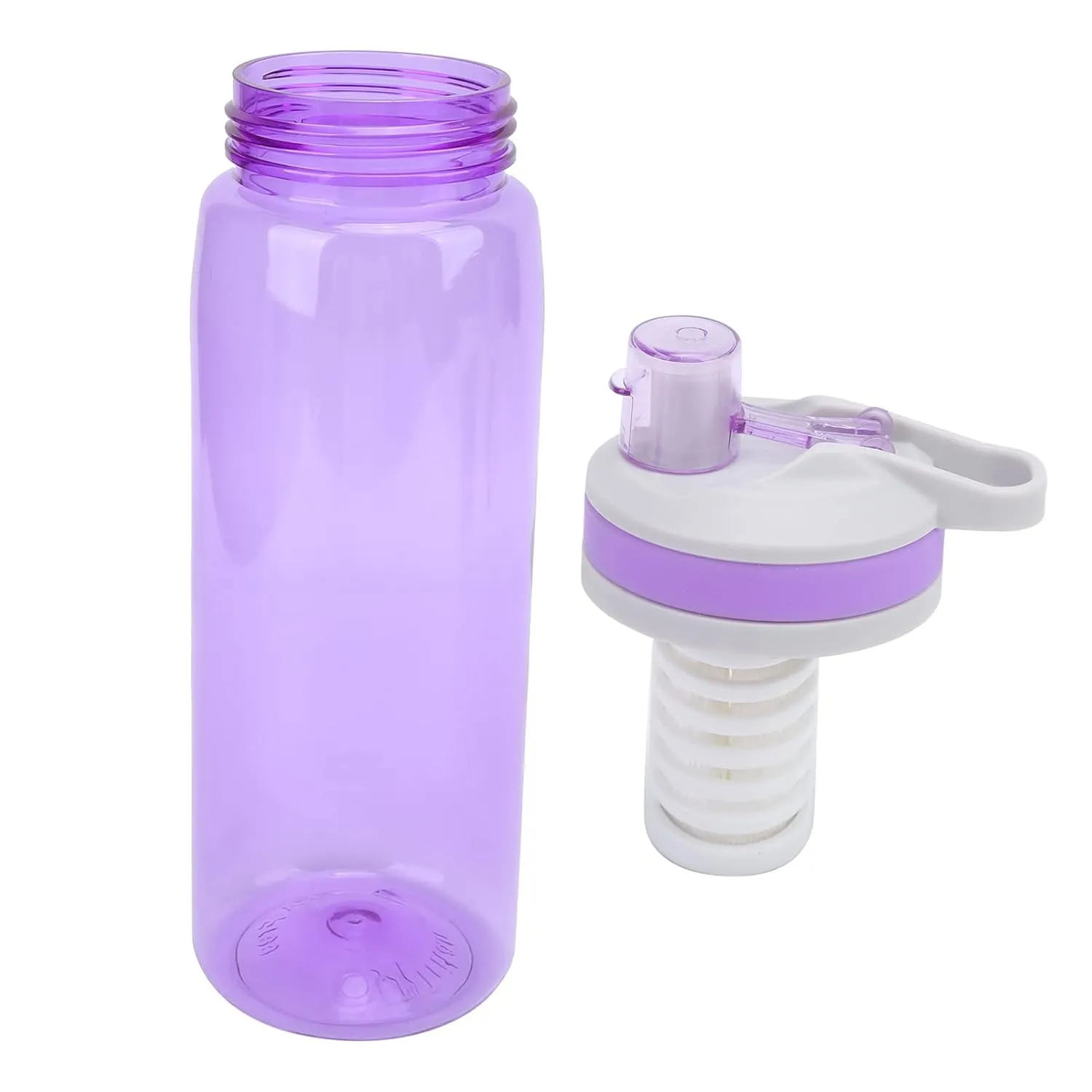 Filtered Water Bottle, 770ml ABS Filter Water Bottle with Lid Water Filter Camping for Camping Hiking (#5)