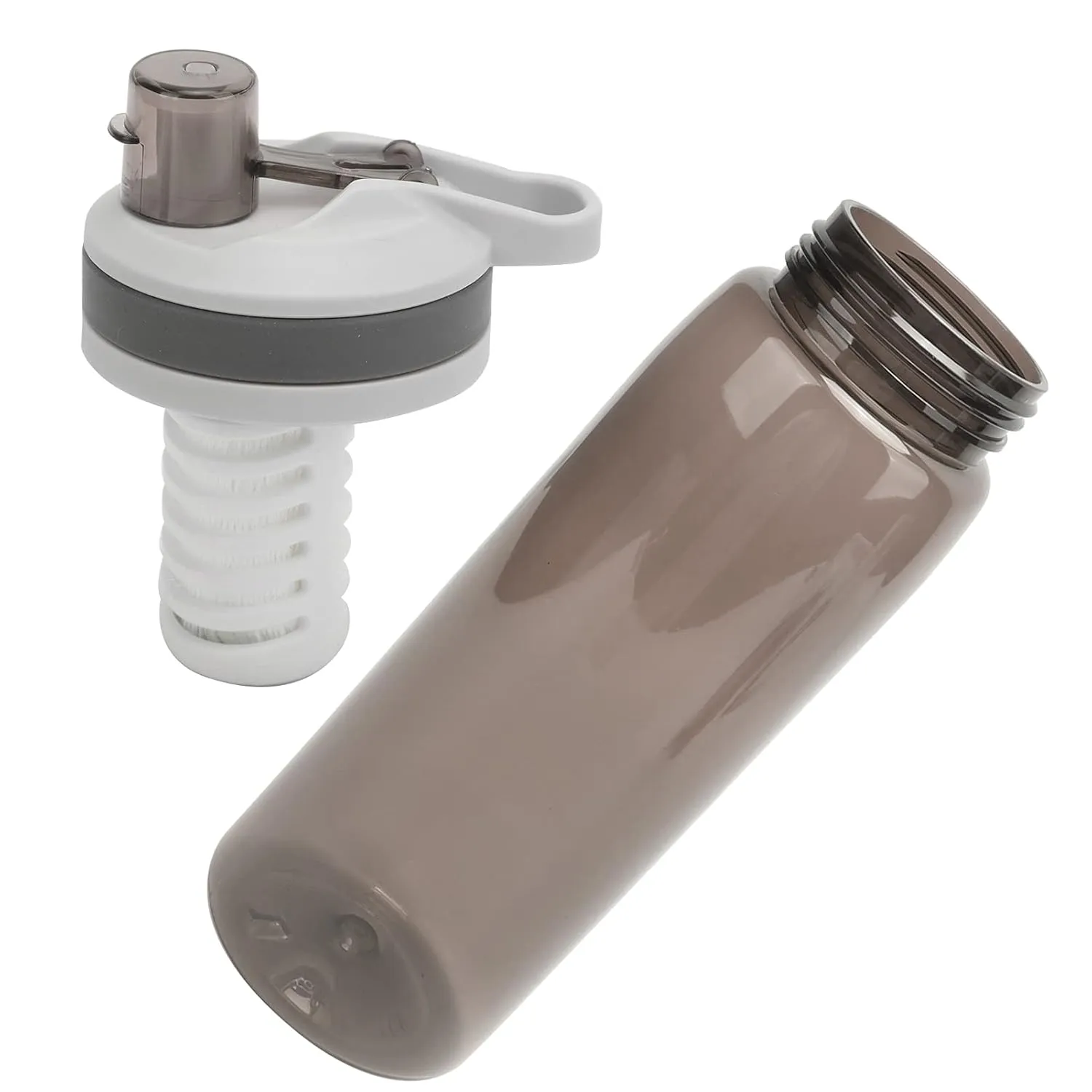 Filtered Water Bottle, Water Filter Bottle 770ml ABS Water Bottle with Filter with Lid for Camping Hiking (#3)