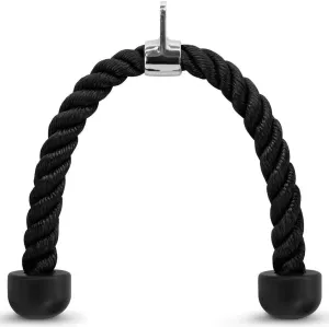 FITNESS MANIAC Home Gym Cable Attachment Handle Machine Exercise Chrome PressDown Strength Training Home Gym Attachments