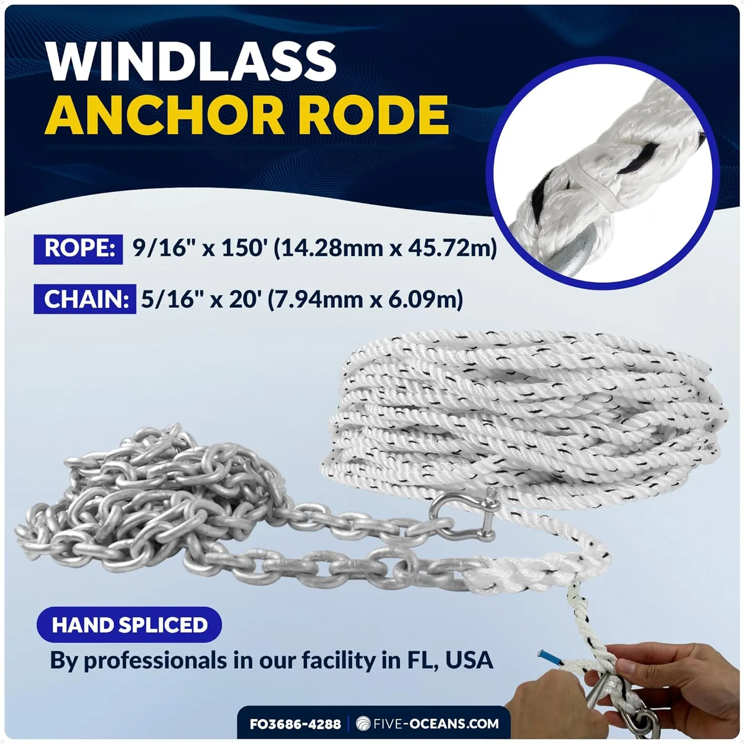 Five Oceans Delta Style Wing Boat Anchor – Premium Series, Ideal for Pontoon & Fishing Boats, Multiple Size & Material Option