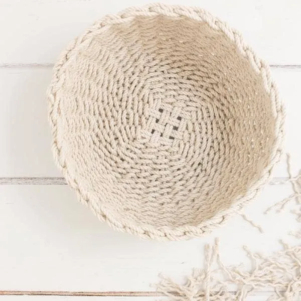 Flax & Twine Jessie Twined Rope Bowl Kit
