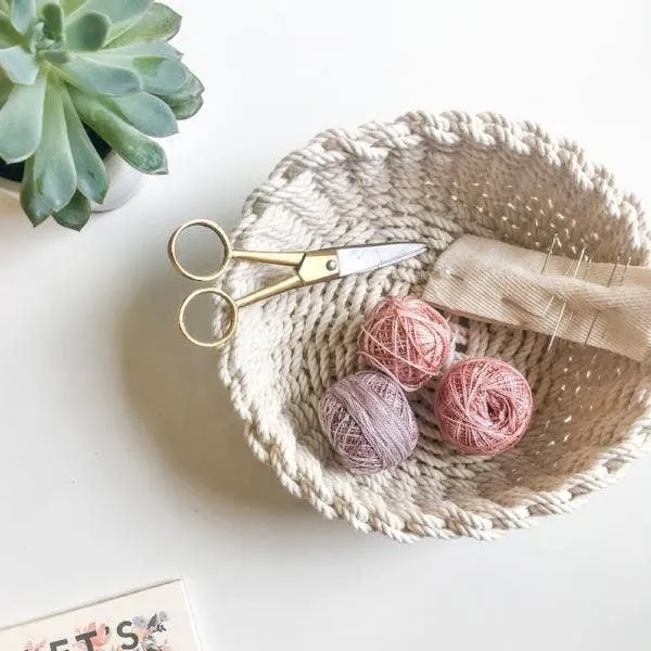 Flax & Twine Jessie Twined Rope Bowl Kit