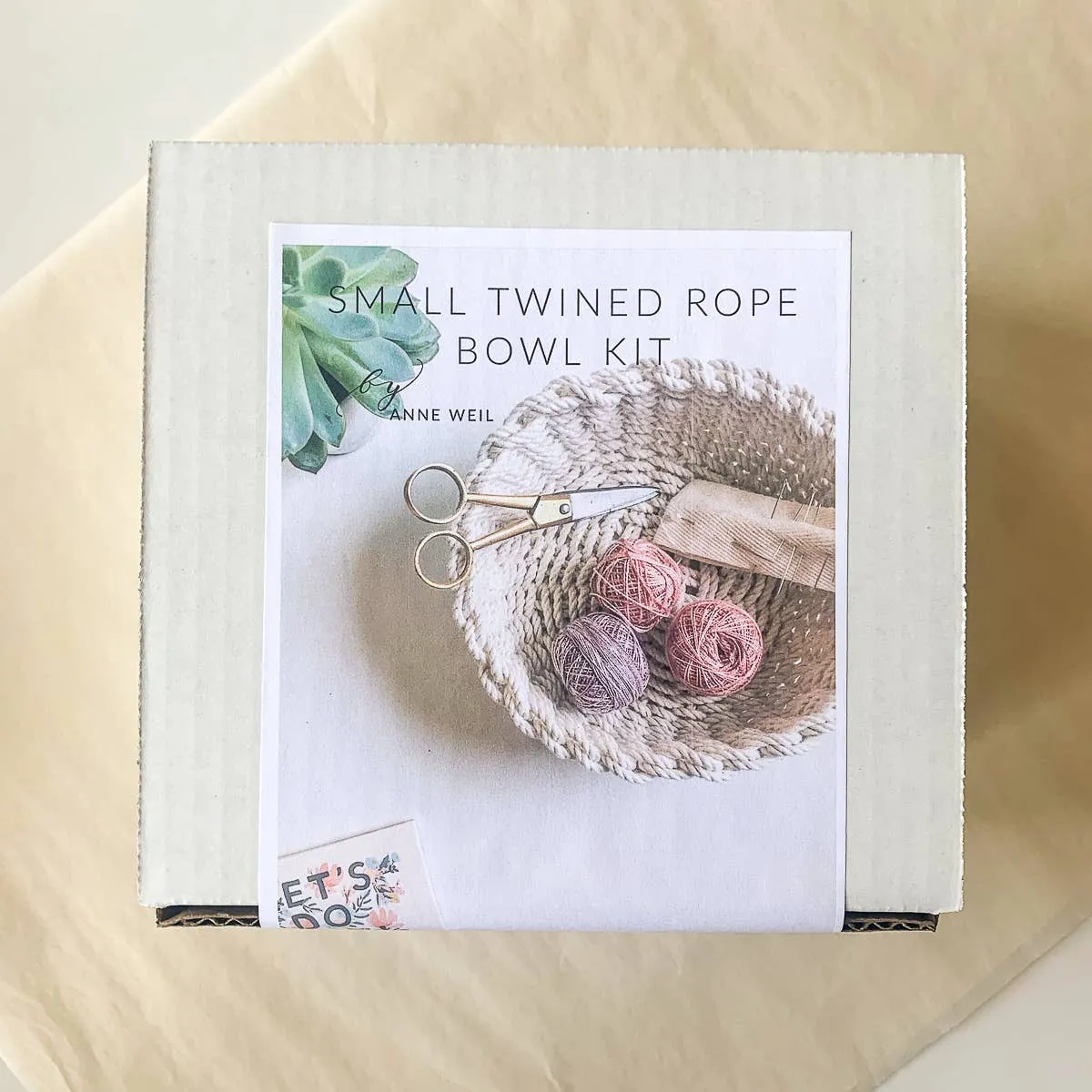 Flax & Twine Jessie Twined Rope Bowl Kit