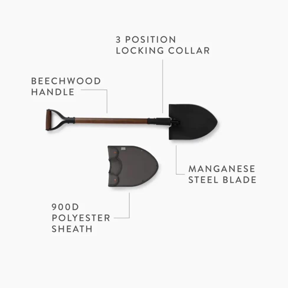 Folding Shovel with Sheath