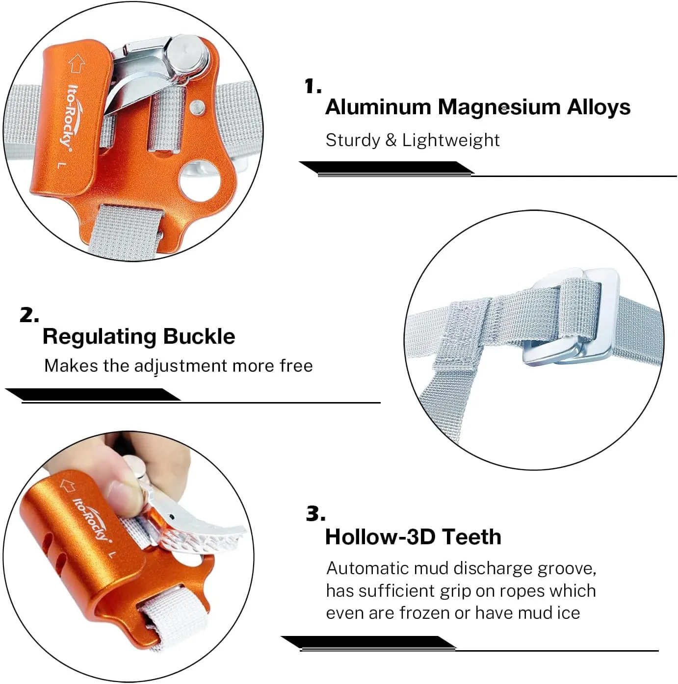 Foot Ascender Riser - Rope Climbing Equipment for SRT Climbing & Tree Arborist Climbing Device