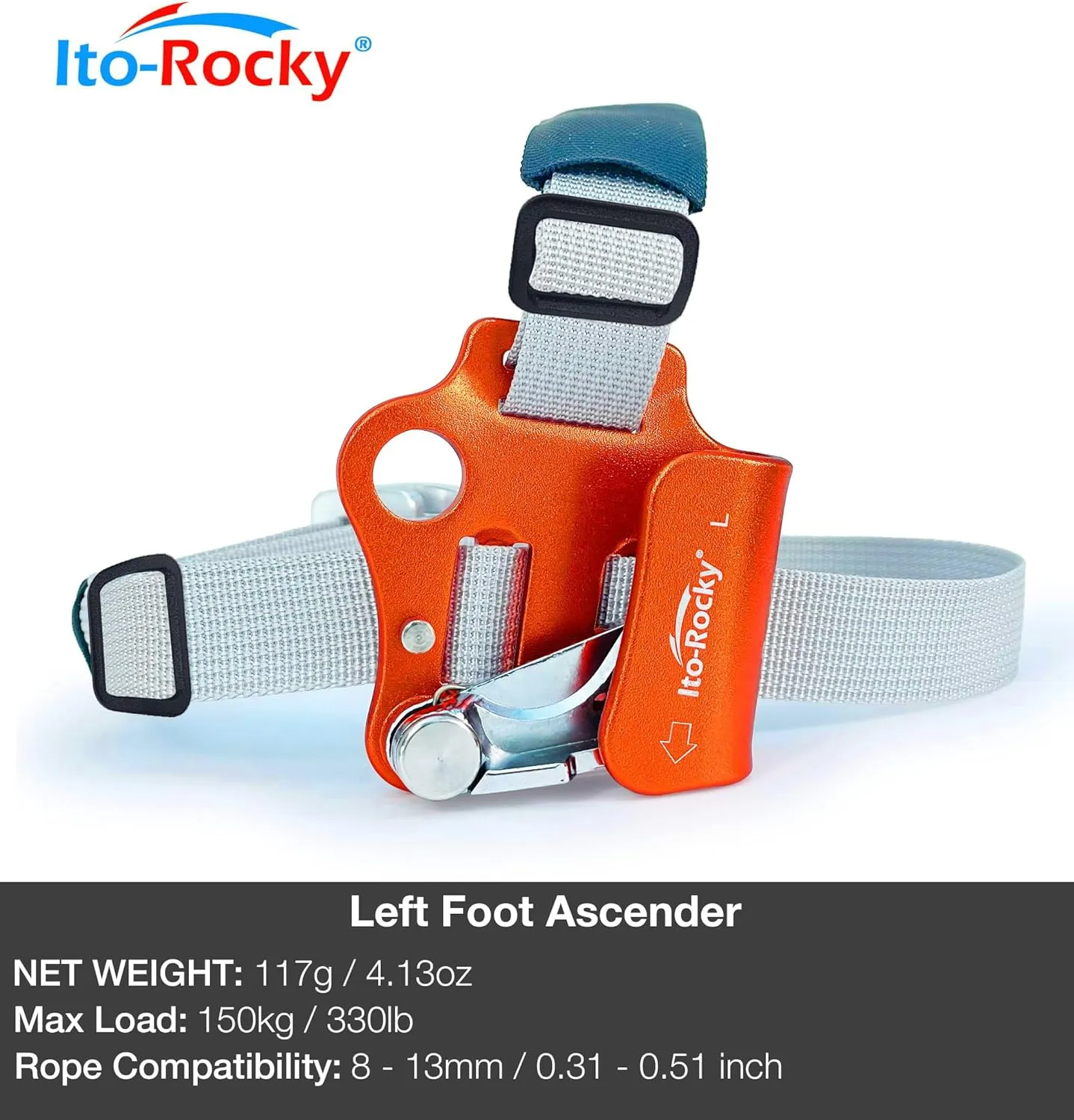 Foot Ascender Riser - Rope Climbing Equipment for SRT Climbing & Tree Arborist Climbing Device
