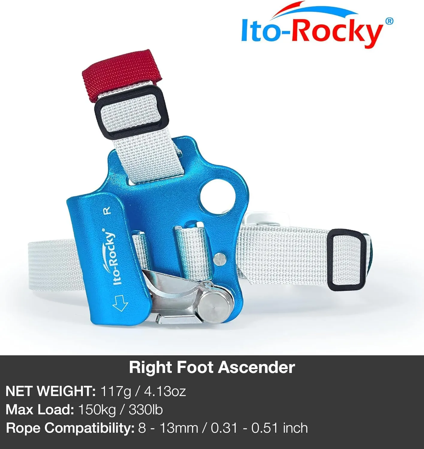 Foot Ascender Riser - Rope Climbing Equipment for SRT Climbing & Tree Arborist Climbing Device