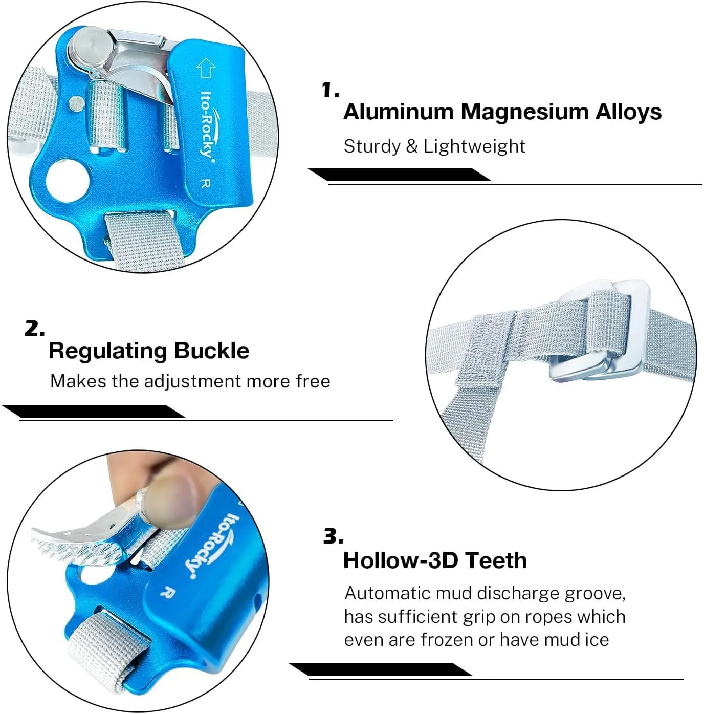 Foot Ascender Riser - Rope Climbing Equipment for SRT Climbing & Tree Arborist Climbing Device