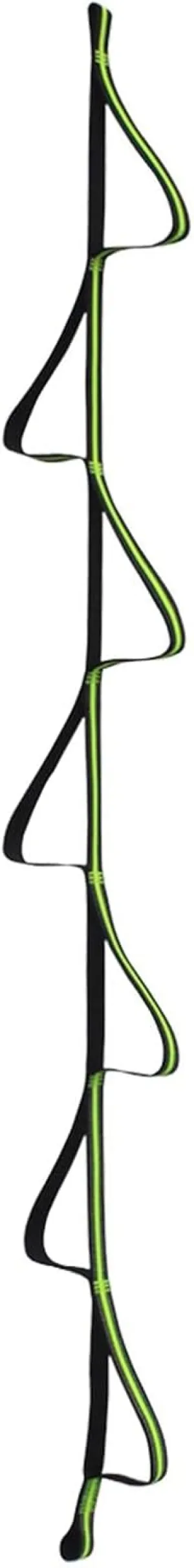 Foot Loop Ascender, Climbing Aider Ladder, Lightweight Climbing Aider Ladder with Stainless Steel Hook, 7 Step Multi-Purpose Climbing Strap for Boat, Rock and Mountain Climbing