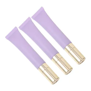 FRCOLOR 3Pcs Eye Cream Dispenser with Massage Head Refillable Essential Oil Tube for Skincare Travel Friendly Frosted Bottles for Handbag Gym Bag