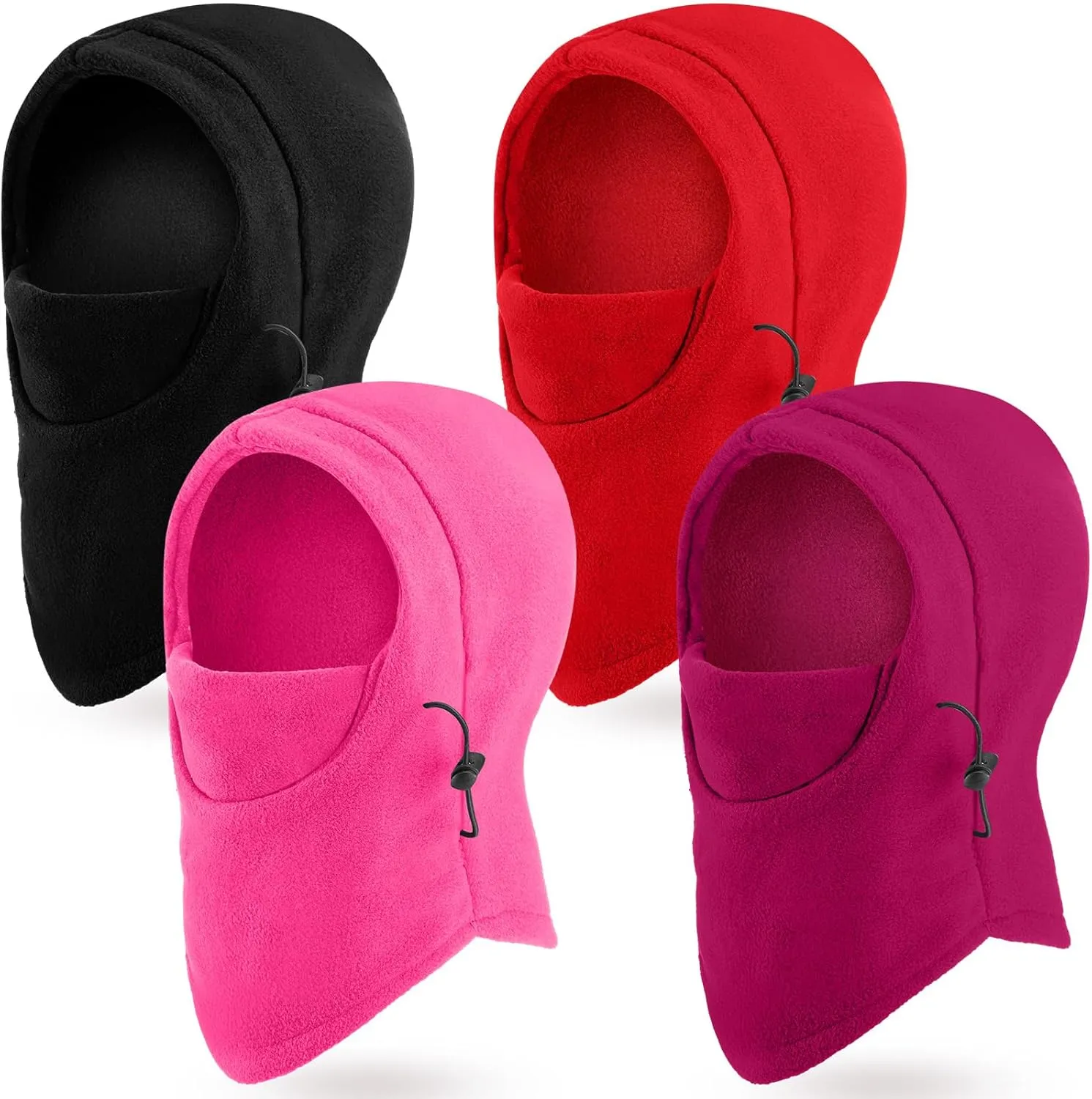 Frienda 4 Pcs Balaclava Ski Mask Windproof Warmer Fleece Adjustable Winter Mask Face Cover for Men Women