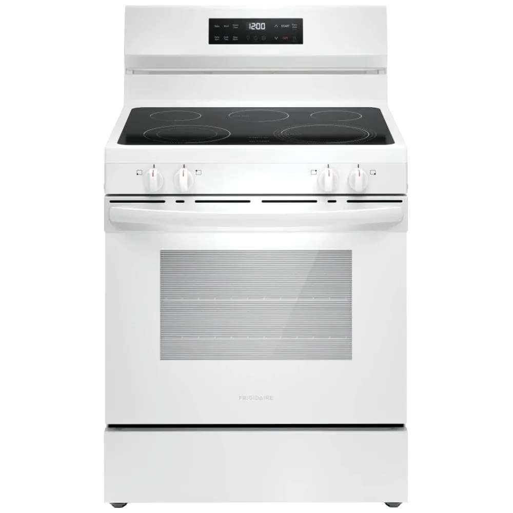 Frigidaire FCRE306CAS Range, Electric, 30 inch Exterior Width, 5 Burners, 5.3 cu. ft. Capacity, Storage Drawer, 1 Ovens, Stainless Steel