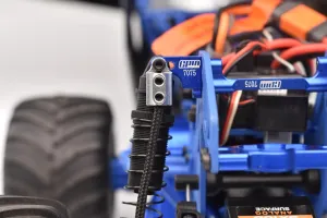 Front & Rear Suspension Travel Limit Straps for Losi 1/18 Mini LMT 4X4 Brushed Monster Truck RTR-LOS01026 Upgrade Parts - Blue