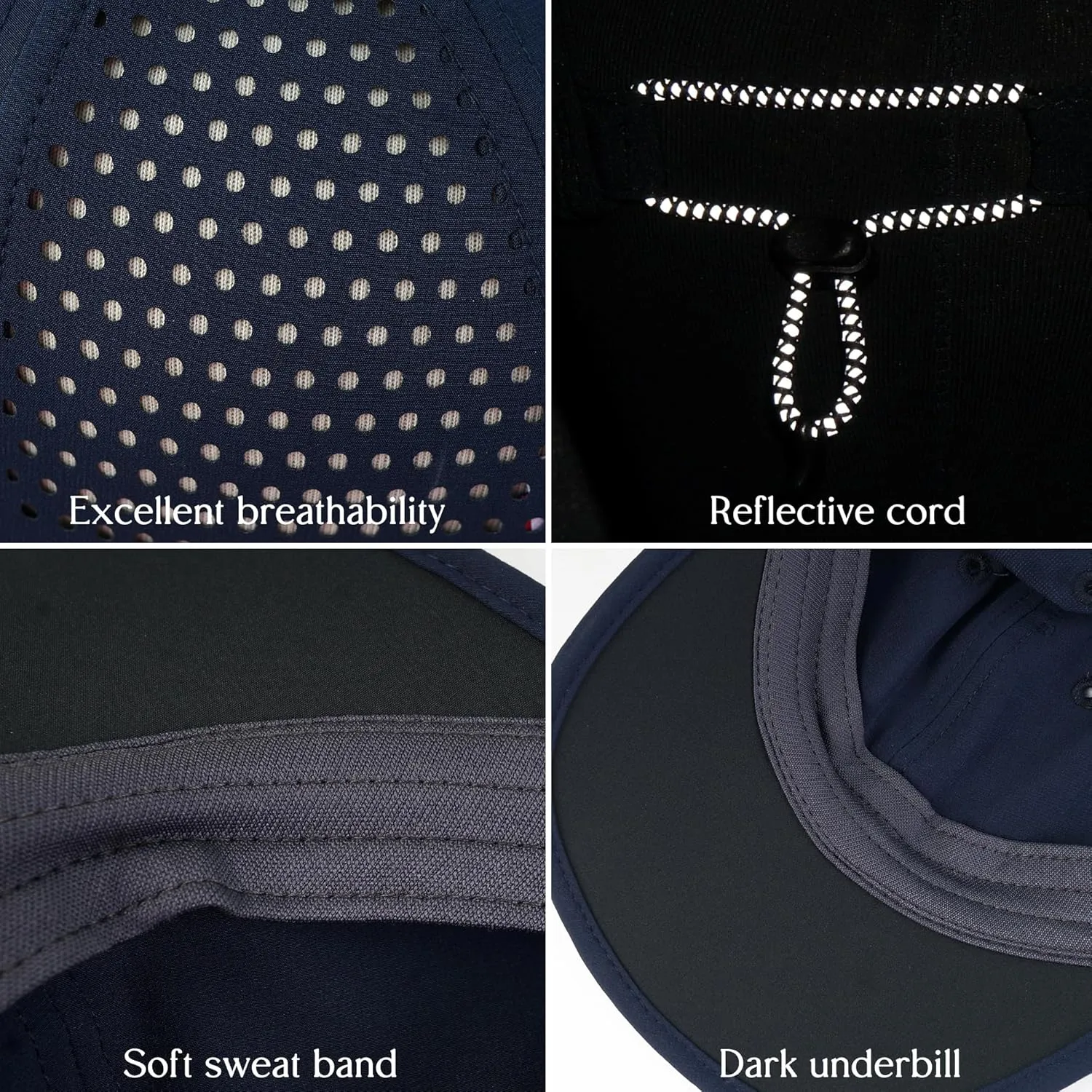 GADIEMKENSD Women's Sport Hat with Large Ponytail Hole, Performance Ponytail Hat Running Baseball Cap Breathable Foldable
