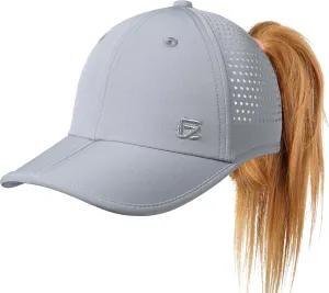 GADIEMKENSD Women's Sport Hat with Large Ponytail Hole, Performance Ponytail Hat Running Baseball Cap Breathable Foldable