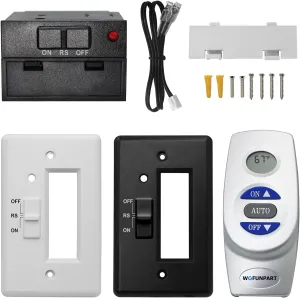 Gas Fireplace Remote Control Kit RCST, for Millivolt Thermostatic Gas Valve On/Off, Compatible with Ambient, Majestic, Monessen, Vermont Castings Gas Valve Fireplaces and Stoves, 5 Year Warranty