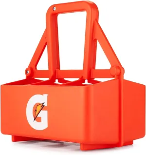 Gatorade 6-Pack Squeeze Bottle Carrier, Team Equipment, Orange
