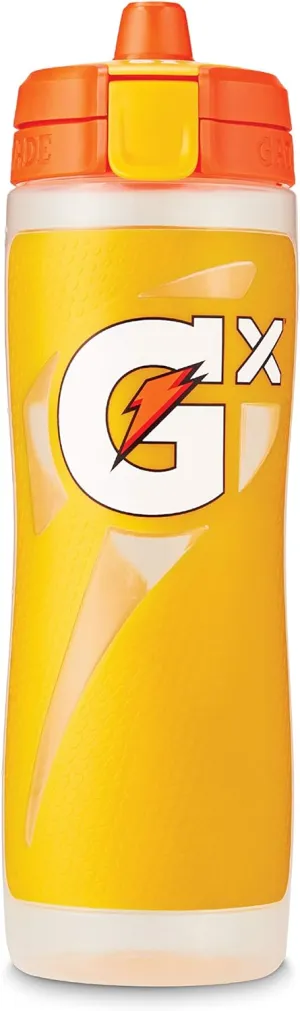 Gatorade Gx Kitchen Hydration System, Non-Slip Gx Squeeze Bottles & Gx Sports Drink Concentrate Pods Yellow, Plastic
