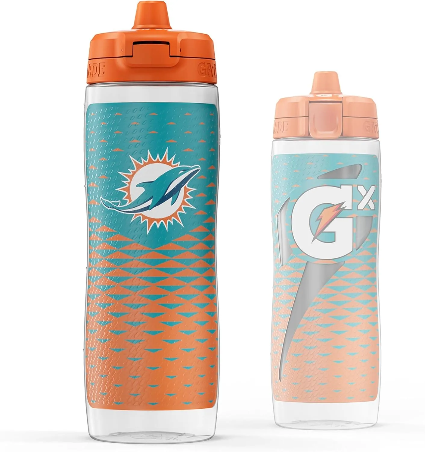Gatorade Gx NFL Non-Slip Squeeze Bottles, 30 fl oz, Gx Hydration System