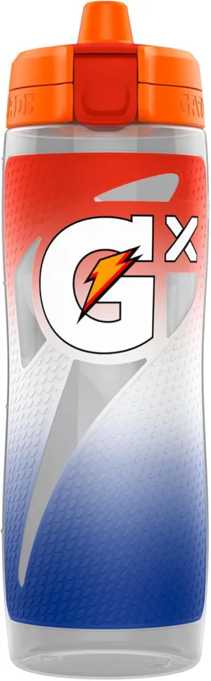 Gatorade Gx Sports Bottle, Faded Flag, Plastic, 30oz