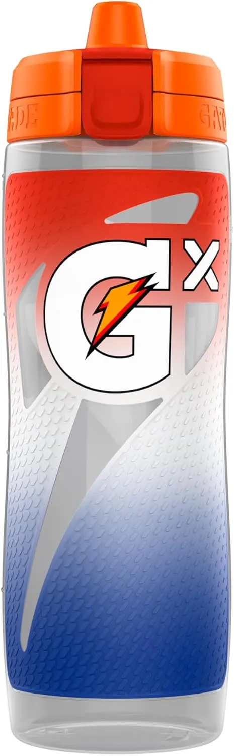 Gatorade Gx Sports Bottle, Faded Flag, Plastic, 30oz