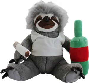 Gears Out Moochie The Farting Slacker Sloth - 32cm Lazy Sloth Plush - Stuffed Animals for Adults - Squeeze His Foot and He Farts on Demand - Sloth Gifts Stuffed Sloth Toy Life in The Slow Lane