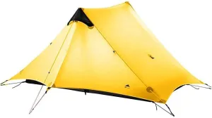 GeRRiT 2 Person Tents Camping Folding Camping Tent Outdoor Sun Shade Waterproof Double Layer Backpacking Tent 3-4 Seasons Easy Set Up for Outdoors Camping