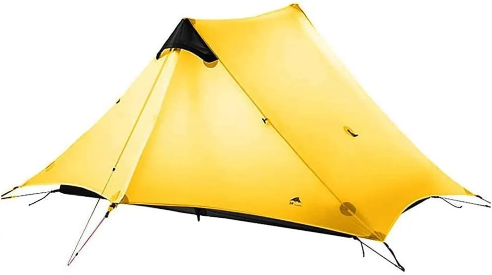 GeRRiT 2 Person Tents Camping Folding Camping Tent Outdoor Sun Shade Waterproof Double Layer Backpacking Tent 3-4 Seasons Easy Set Up for Outdoors Camping