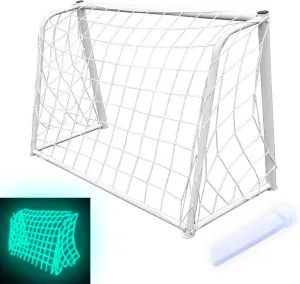Glow in The Dark Soccer Net,Luminous Soccer Goal,Soccer Goals for Backyard,Soccer Net Replacement,12x6 and 6'x4 Soccer Goal Net Replacement,Post Not Included.