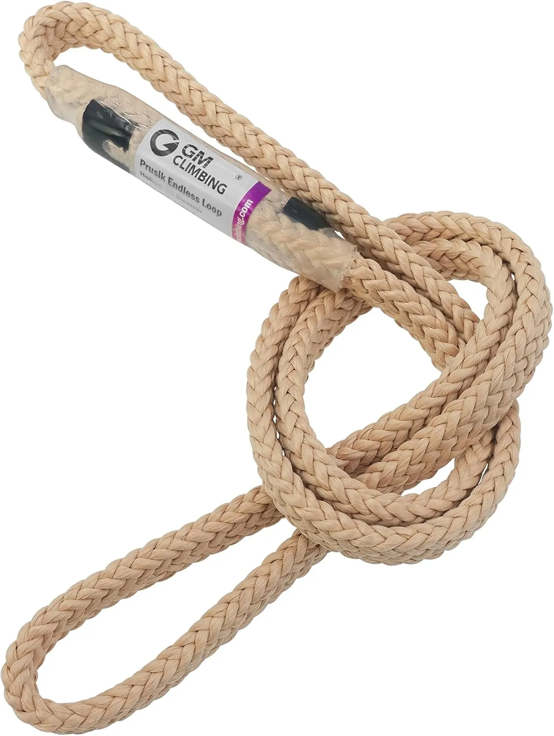 GM CLIMBING 6.8mm Endless Prusik Loop 15-inch 100% Technora 25kN Heat Resistant for Rappelling, Mountaineering, Rescue