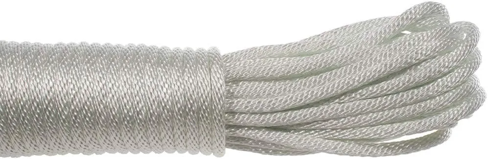 Golberg Diamond Braid Nylon Rope – 100% Nylon Utility Cord – Ideal for Camping, Outdoors, Boating, and Everyday Use – Made in The USA