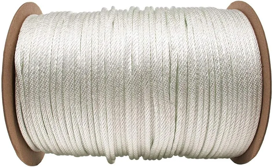 Golberg Diamond Braid Nylon Rope – 100% Nylon Utility Cord – Ideal for Camping, Outdoors, Boating, and Everyday Use – Made in The USA