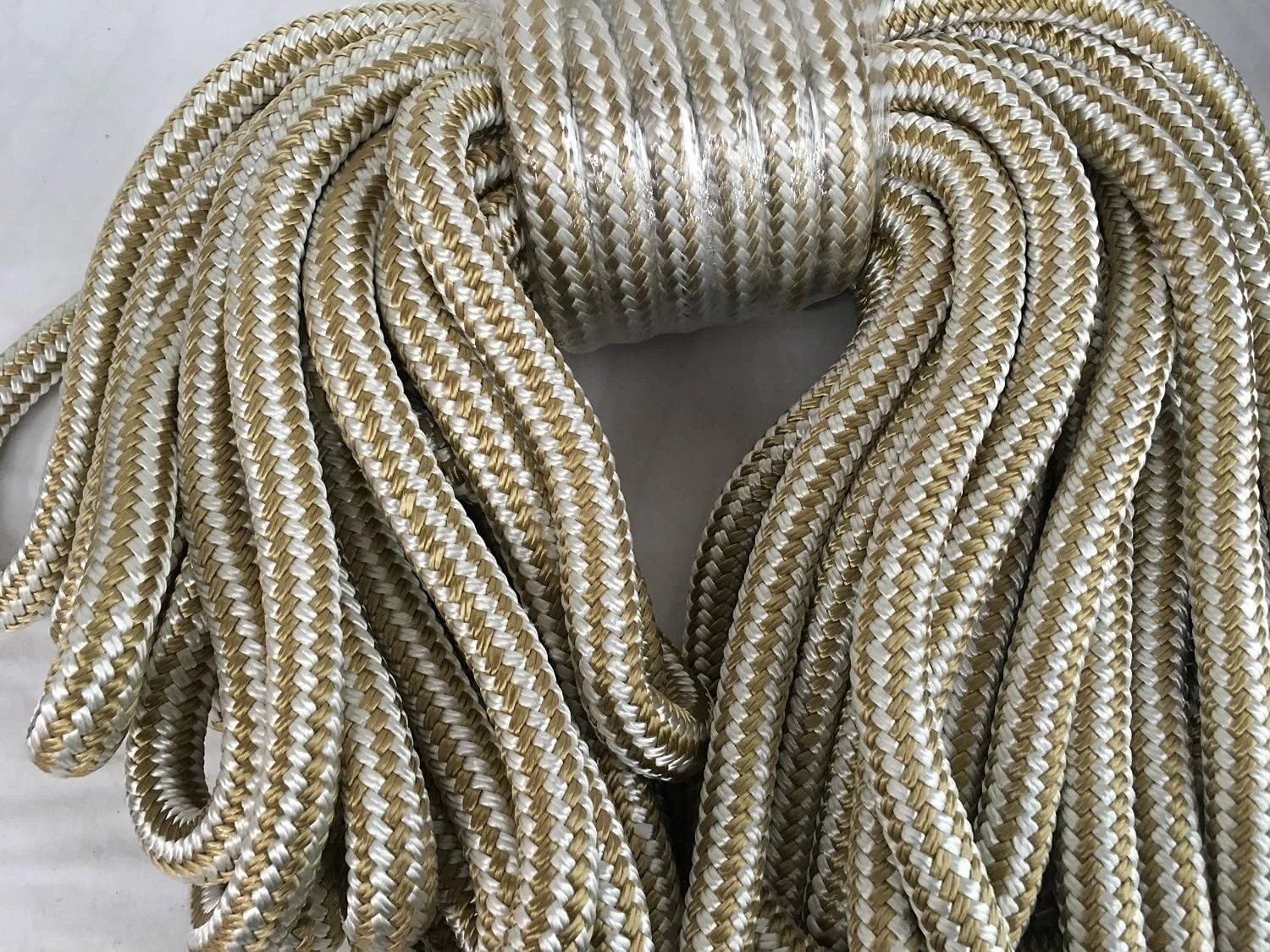 Gold Double Braid Nylon Rope 3/4 Inch