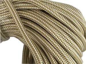 Gold Double Braid Nylon Rope, 3/8 Inch