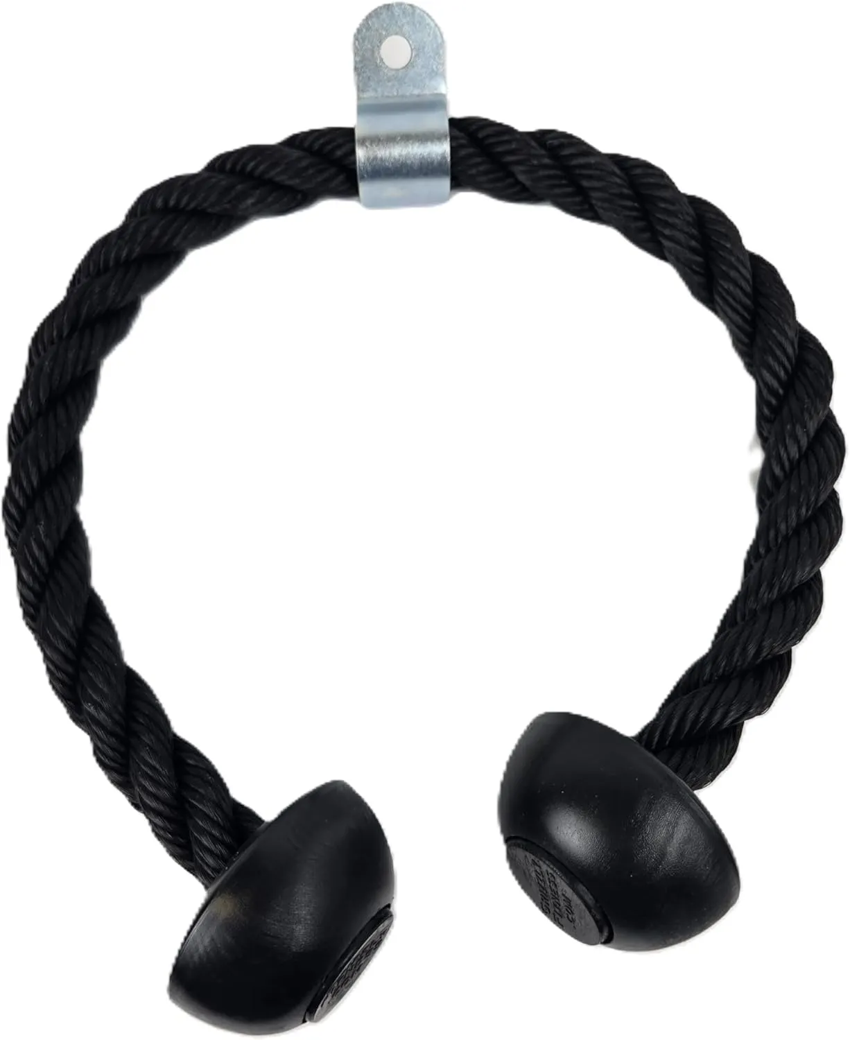 Grizzly Fitness Premium Nylon Tricep Rope Cable Attachment | Heavy-Duty Dual Ball Grip Rope For Cable Machines | Solid Woven Rope & Steel | For Ticeps, Face Pulls & Pulldowns | Workout Rope