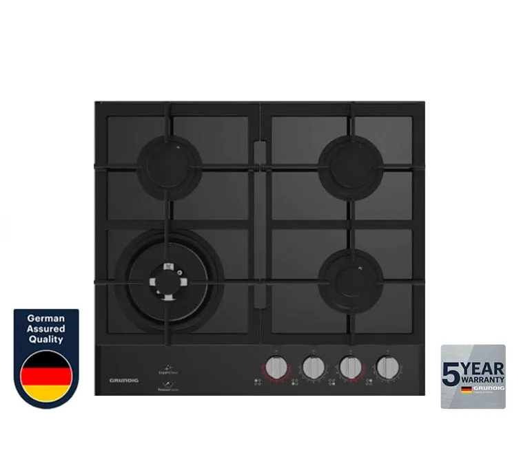 Grundig 600mm Gas On Glass Hob Gigl6234250