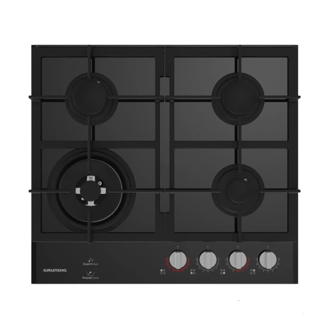 Grundig 600mm Gas On Glass Hob Gigl6234250