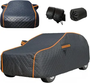 Hail Car Cover fit for Chevy Bel Air 2-Door, 4-Door 1950-1957 Accessories,5 Layers Thicken Hail Padded Car Cover Outdoor for Sedans,SUVs,Trucks All Weather Protection,with Reflective Strip
