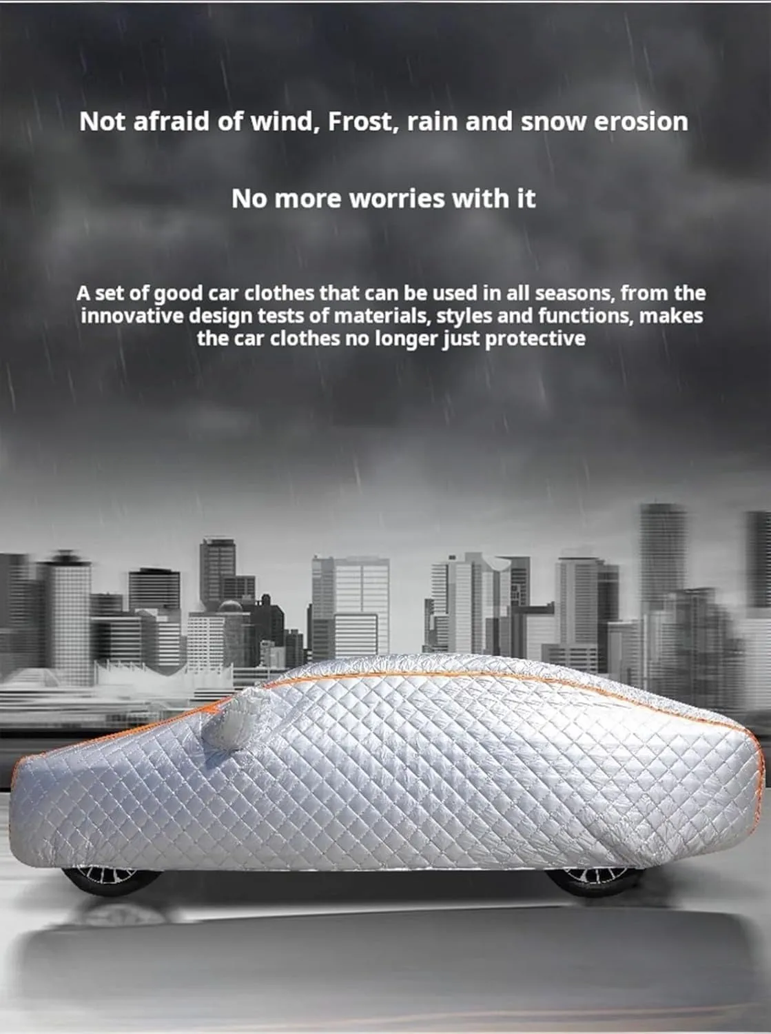 Hail Proof Car Cover for DeTomaso Longchamp,Full Coverage car Cover,rain and Snow Proof,dust Proof,UV Proof, Scratch Proof,Breathable,Thickened,All Seasons