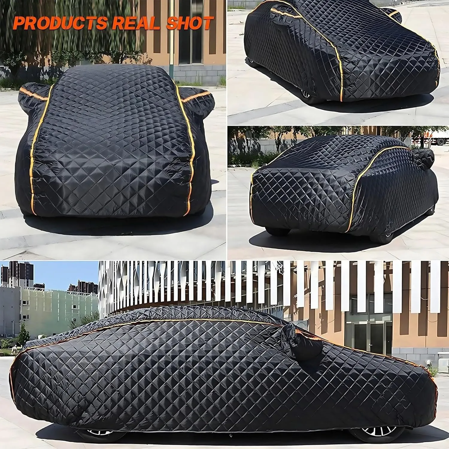 Hail Proof Car Cover for DeTomaso Longchamp,Full Coverage car Cover,rain and Snow Proof,dust Proof,UV Proof, Scratch Proof,Breathable,Thickened,All Seasons