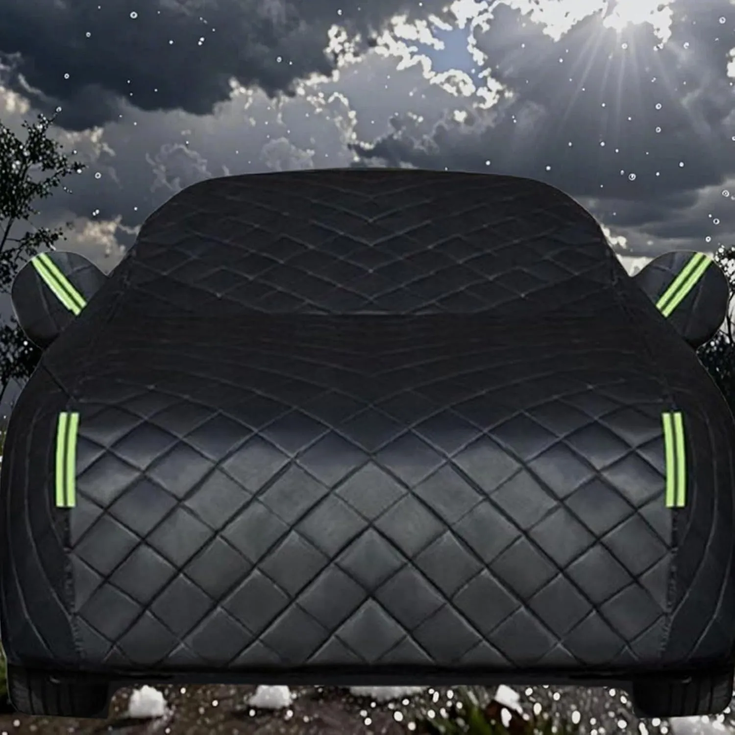 Hail Protector Car Cover Fit for Lada Niva Anti-Hail Cover,Thickened Multi-Layered EVA Car Hail Protector,Outdoor Truck Hail Protector All Weather