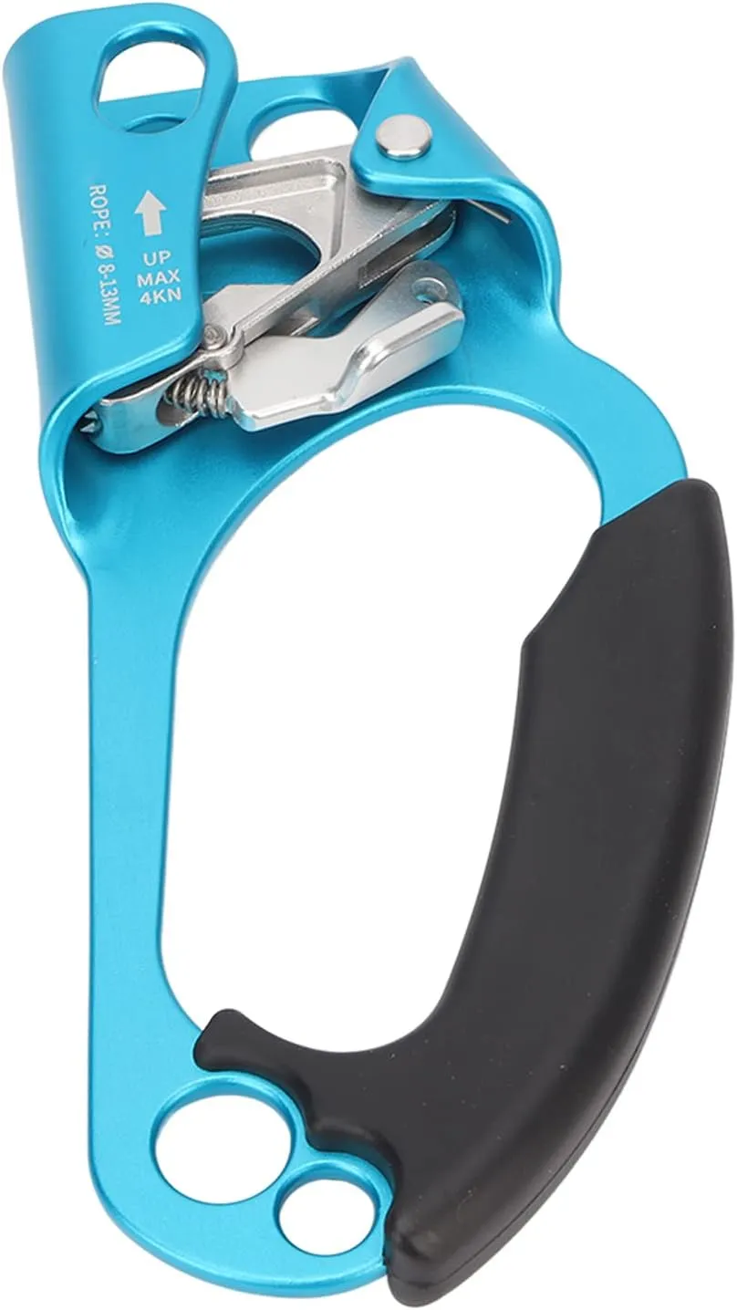 Hand Ascender, Mountaineering Rock Non Slip Strong Grip Spring Rope Ascender Mountaineering Supplies Climber Rigging for Rock Climbing