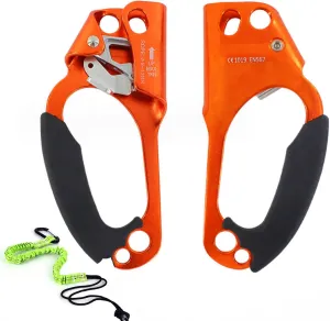Hand Ascender Rock, CE Certified Strong Rappelling Gear Equipment, 8~13mm Rope for Left Right Hand, for Climbing Rescue Caving()