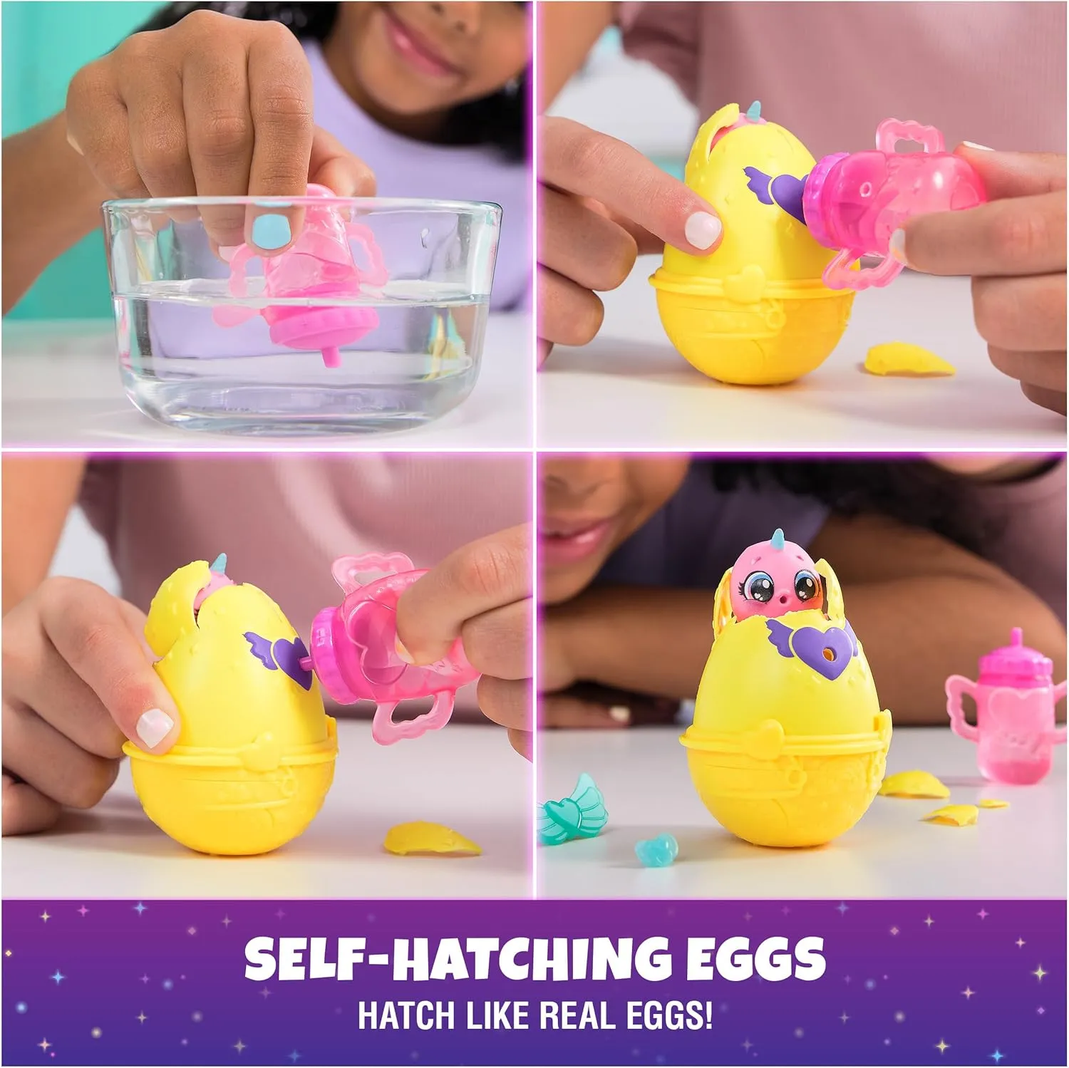 Hatchimals Alive, Neon Rainbow Spring Basket Toy (Styles May Vary), 3 Self-Hatching Easter Eggs, Fun Gift & Kids Toys for Girls & Boys Ages 3 and up