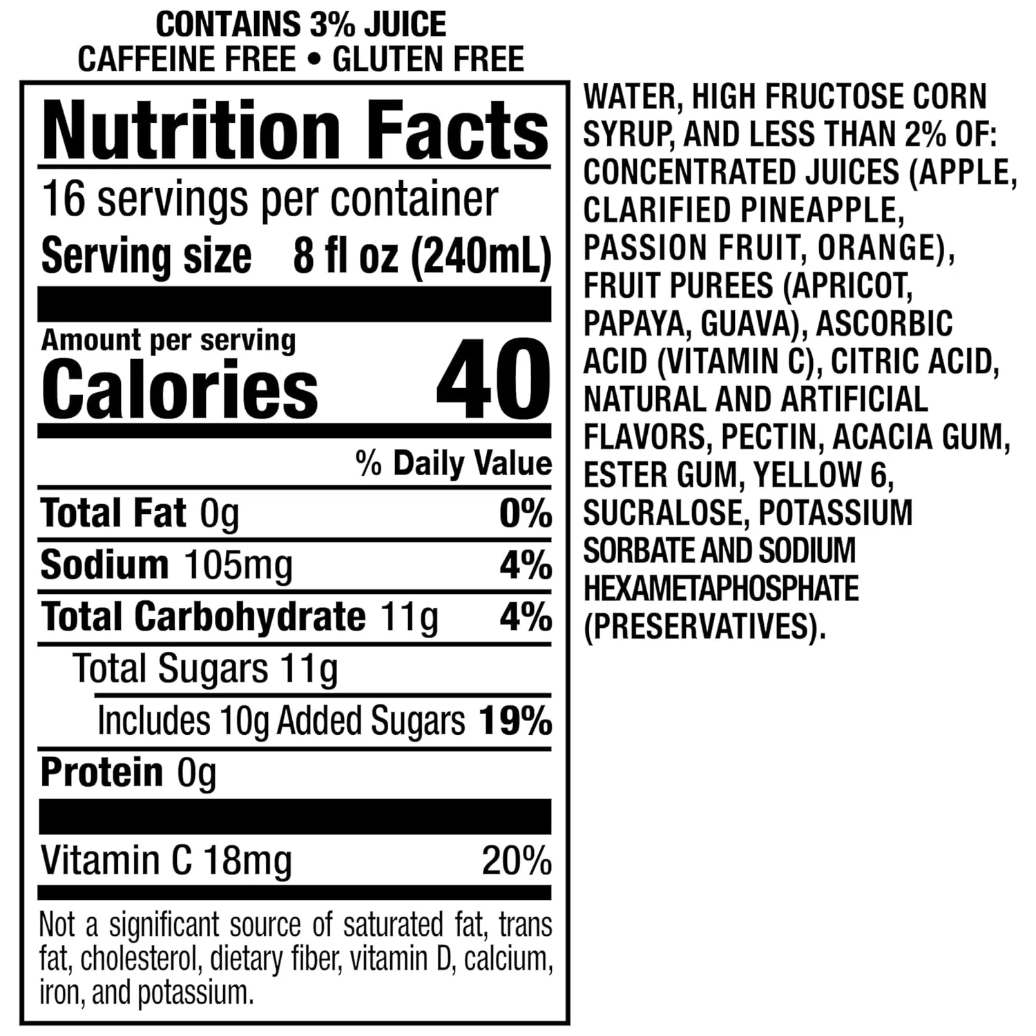 Hawaiian Punch Orange Ocean Fruit Juice Drink, 32 Fl Oz Bottle (Pack Of 12), Caffeine-free, Carbonation-free, Gluten-free, Excellent Source Of Vitamin C, Less Than 100 Calories