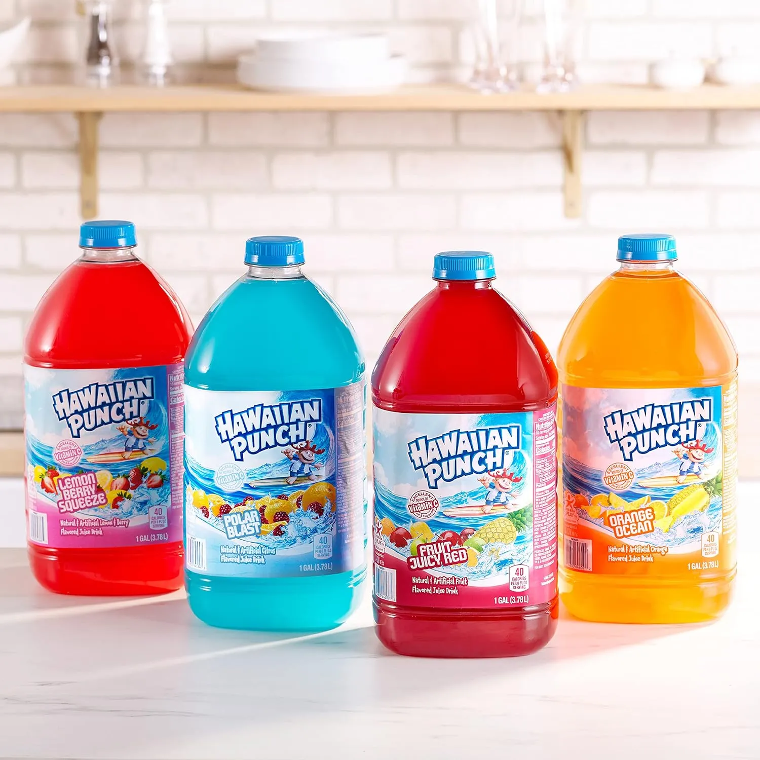 Hawaiian Punch Orange Ocean Fruit Juice Drink, 32 Fl Oz Bottle (Pack Of 12), Caffeine-free, Carbonation-free, Gluten-free, Excellent Source Of Vitamin C, Less Than 100 Calories