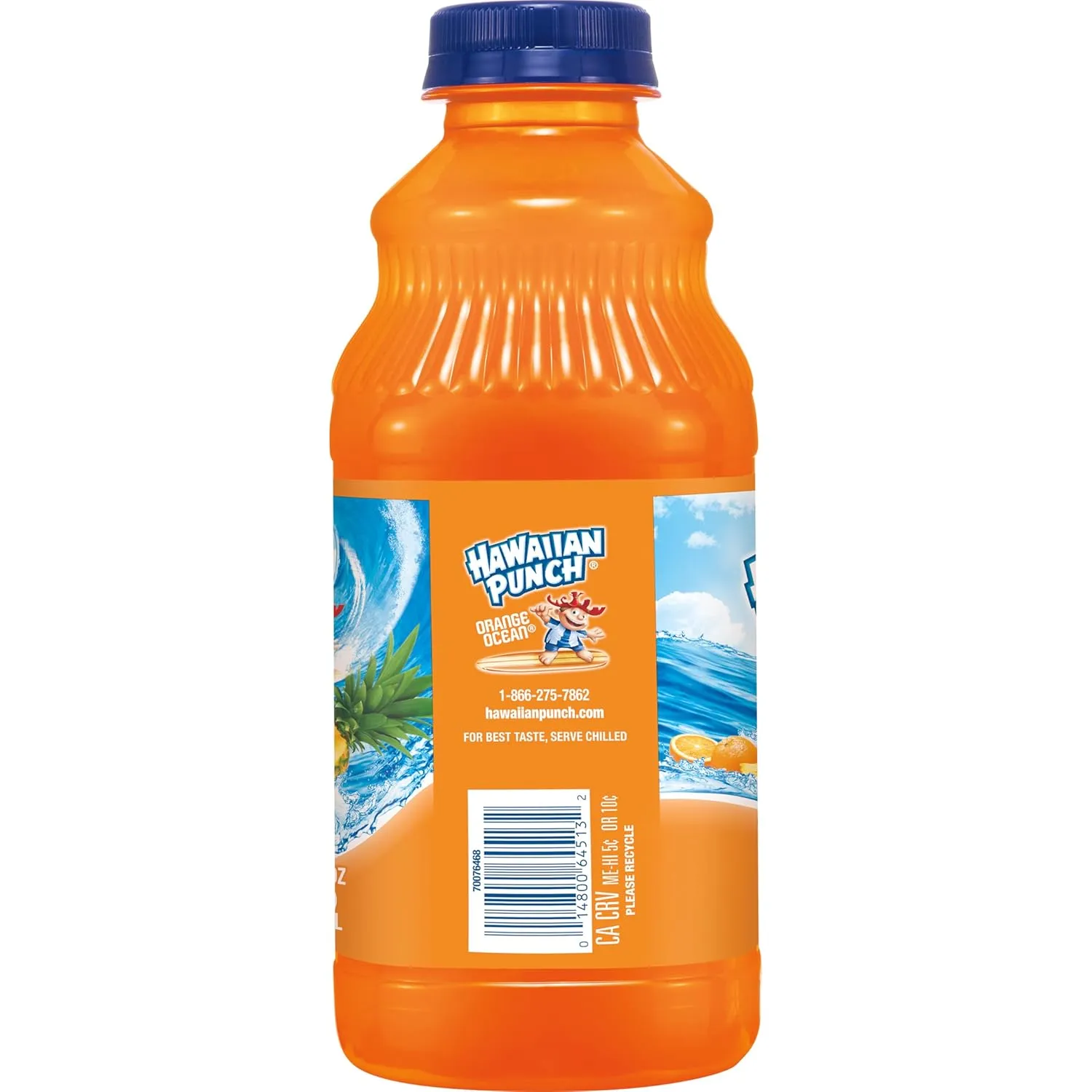 Hawaiian Punch Orange Ocean Fruit Juice Drink, 32 Fl Oz Bottle (Pack Of 12), Caffeine-free, Carbonation-free, Gluten-free, Excellent Source Of Vitamin C, Less Than 100 Calories