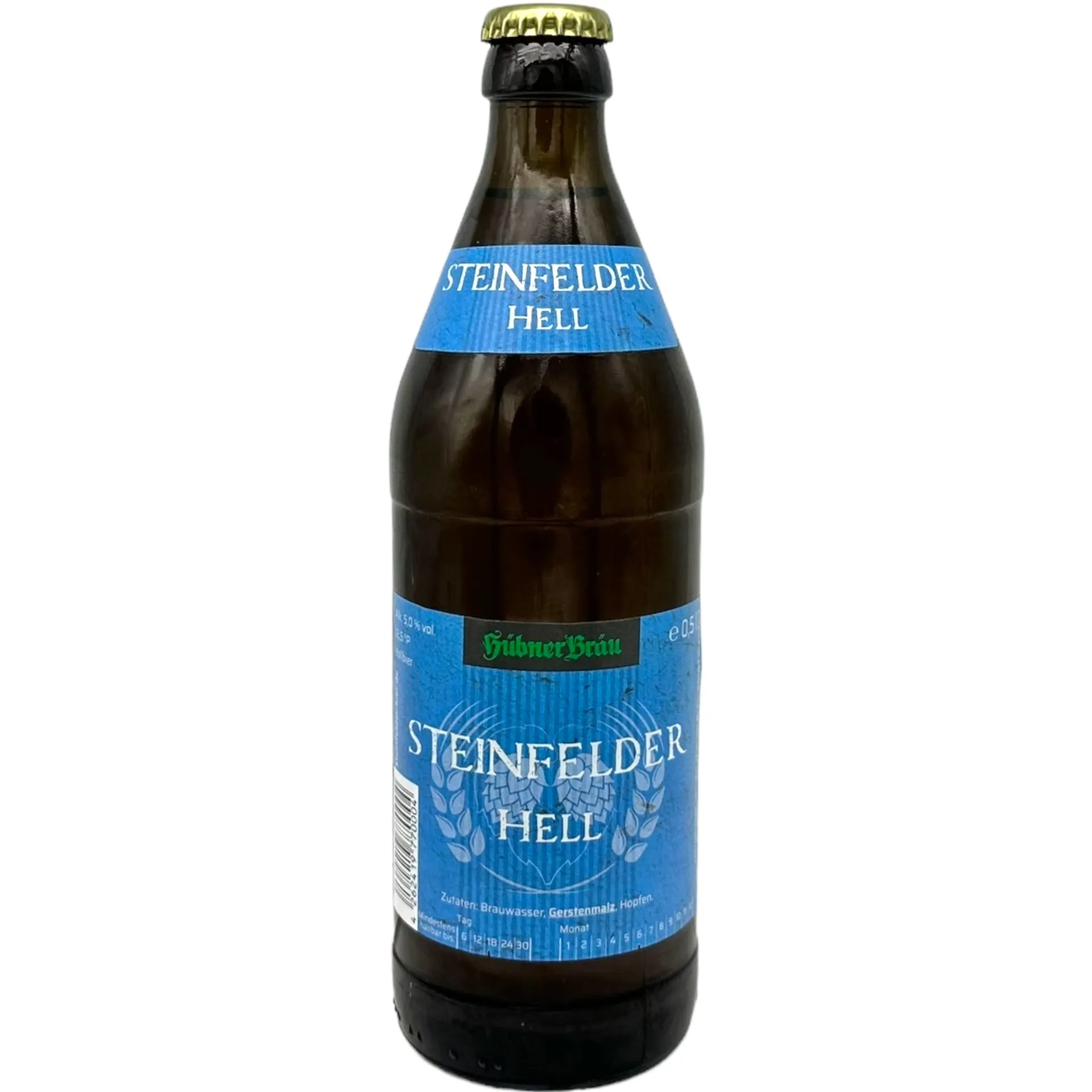 Hübner Bräu Steinfeld Steinfelder Hell